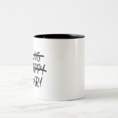 Tasse 2 Couleurs Juste affamé (Centre)