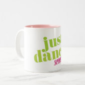Tasse 2 Couleurs Juste danse - vert (Devant gauche)