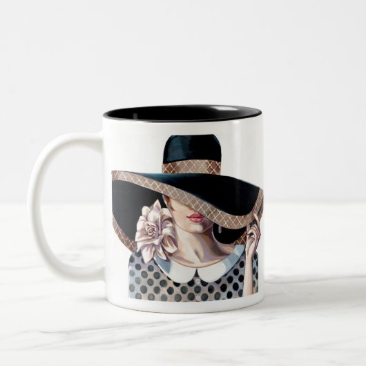 Tasse 2 Couleurs Juste de style par Trish Biddle (Gauche)