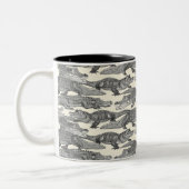 Tasse 2 Couleurs juste des alligators noirs (Gauche)