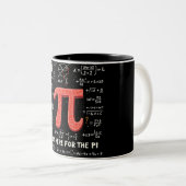 Tasse 2 Couleurs Juste ici pour le Pi Funny Math (Devant droit)