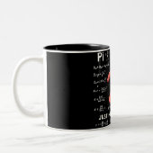 Tasse 2 Couleurs Juste ici pour le Pi Funny Math (Gauche)