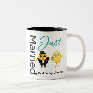 Tasse 2 Couleurs Juste marié pour tous les jours de nos vies