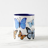 Tasse 2 Couleurs Juste papillons (Centre)