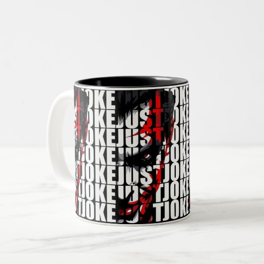 Tasse 2 Couleurs Juste plaisanter (Devant gauche)