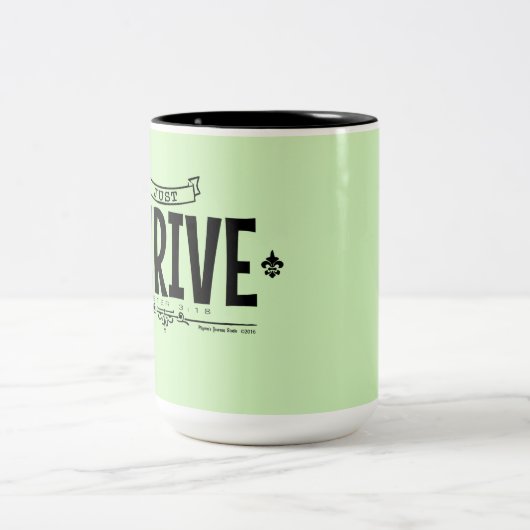 Tasse 2 Couleurs Juste prospérer (Centre)