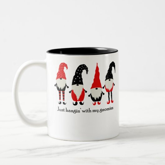 Tasse 2 Couleurs juste rester avec mes gnomes (Gauche)