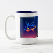 Tasse 2 Couleurs Juste sourire (Gauche)