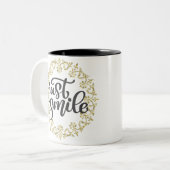 Tasse 2 Couleurs Juste Sourire (Devant gauche)