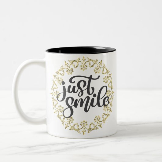 Tasse 2 Couleurs Juste Sourire (Gauche)