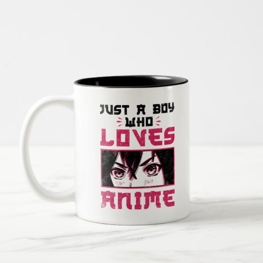 Tasse 2 Couleurs Juste un garçon qui aime Anime Weeb Otaku (Gauche)