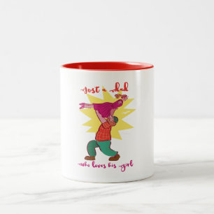 Tasse 2 Couleurs Juste un papa qui aime sa fille
