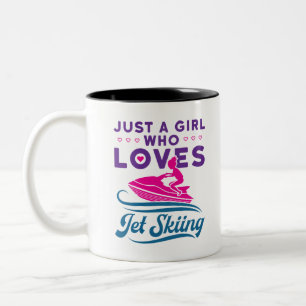 Tasse 2 Couleurs Juste une fille qui aime le Jet Ski PWC
