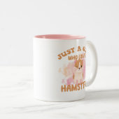 Tasse 2 Couleurs Juste une fille qui aime les hamsters (Devant droit)