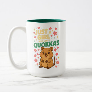 Tasse 2 Couleurs Juste une fille qui aime les quokkas Quokka souri