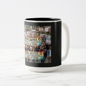 Tasse 2 Couleurs Justice sociale (Devant droit)