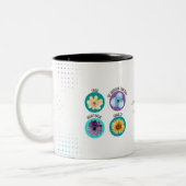 Tasse 2 Couleurs JW Floral Coffee Coupe Philippians 4:8 (Gauche)
