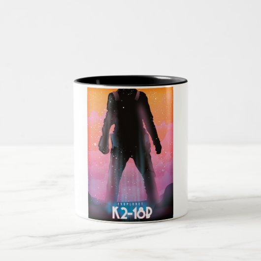 Tasse 2 Couleurs K2-18b exoplanète art spatial (Centre)