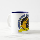 Tasse 2 Couleurs K9 Belge Malinois (Devant gauche)