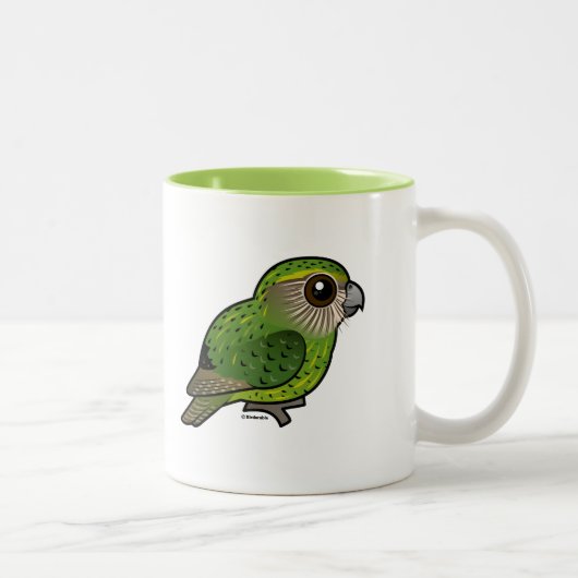 Tasse 2 Couleurs Kakapo de Birdorable (Droit)