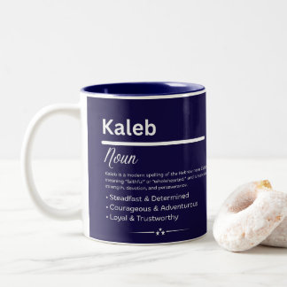Tasse 2 Couleurs Kaleb Personalized Name