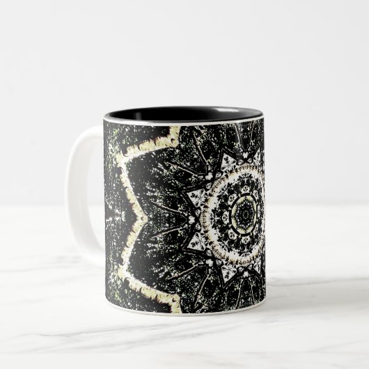 Tasse 2 Couleurs Kaléidoscope gothique (Devant gauche)