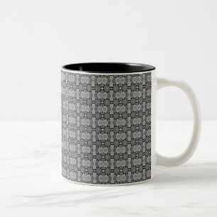 Tasse 2 Couleurs Kaléidoscope gris