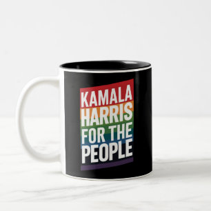 Tasse 2 Couleurs Kamala Harris LGBTQ Gay pride Lesbian Drôle cadeau