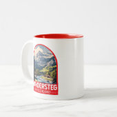 Tasse 2 Couleurs Kandersteg Switzerland Travel Art Emblem (Devant gauche)
