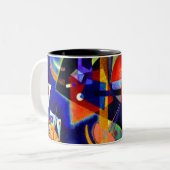 Tasse 2 Couleurs Kandinksy dans le bleu (Devant gauche)