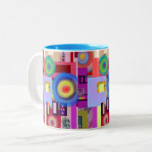 Tasse 2 Couleurs Kandinsky a inspiré no. 1 de dessin de Digitals (Devant gauche)