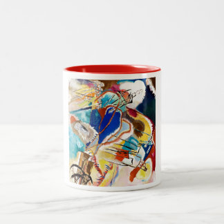 Tasse 2 Couleurs Kandinsky Art moderne de la peinture Abstraite