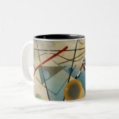 Tasse 2 Couleurs Kandinsky Composition Peinture Abstraite (Devant gauche)