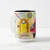 Tasse 2 Couleurs Kandinsky jaune-rouge-bleu (Devant gauche)