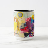 Tasse 2 Couleurs Kandinsky jaune-rouge-bleu (Centre)