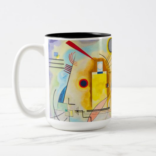 Tasse 2 Couleurs Kandinsky jaune-rouge-bleu (Gauche)