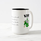 Tasse 2 Couleurs Kane Family Crest, Traduction & Signification (Devant droit)