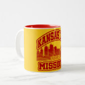 Tasse 2 Couleurs Kansas City, Missouri (Devant gauche)