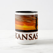 Tasse 2 Couleurs Kansas Cowgirl (Centre)
