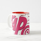 TASSE 2 COULEURS KAPOW ! (Devant gauche)