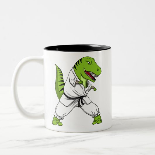 Tasse 2 Couleurs Karaté d'arts martiaux de Ninja de dinosaure de (Gauche)