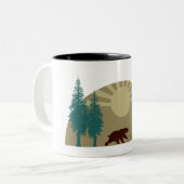 Tasse 2 Couleurs Karate Kick Bear (Devant gauche)