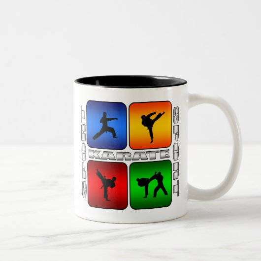 Tasse 2 Couleurs Karaté spectaculaire (Droit)