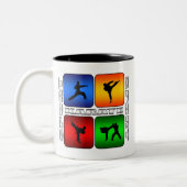 Tasse 2 Couleurs Karaté spectaculaire (Gauche)