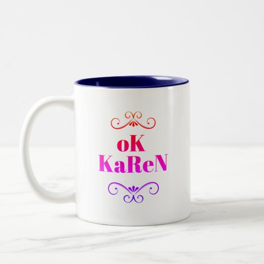 Tasse 2 Couleurs Karen (Gauche)