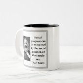 Tasse 2 Couleurs Karl Marx (Devant gauche)