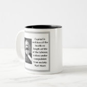Tasse 2 Couleurs Karl Marx (Devant gauche)