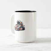 Tasse 2 Couleurs Karting Astronaute (Devant gauche)