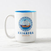 Tasse 2 Couleurs Kasandra, Grèce Conception de navire grec (Gauche)