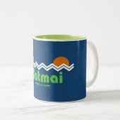 Tasse 2 Couleurs Katmai National Park Retro (Devant droit)